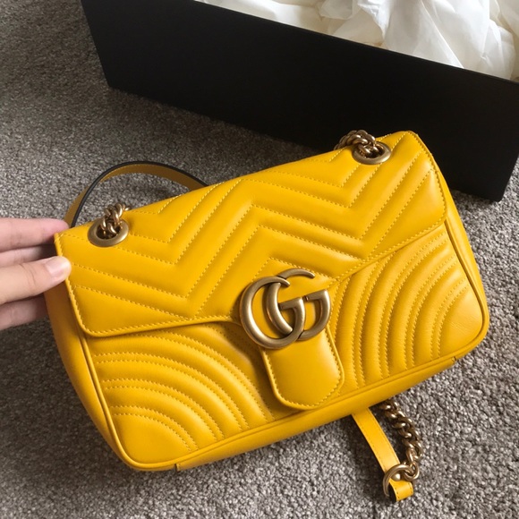 gucci yellow purse
